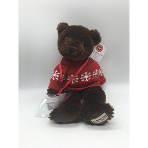 The Cheesecake Factory Plush Bear Holiday Herrington Teddy 2008 plastic lanyard